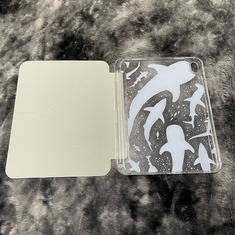 Shark Pattern Tablet Case - Blue - Picture 2 of 4
